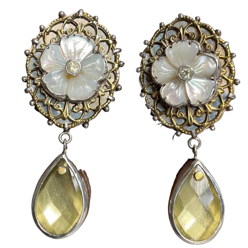 Echo of the Dreamer/Mars and Valentine Vintage pierced post dangle Earrings.